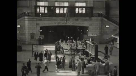 Lobby of Chicago Union Station Video stock 47663748
