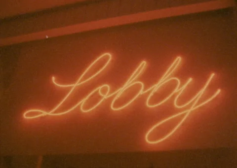 Lobby in neon Stock Footage 339631422