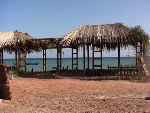 Lobby view inside huts Stock Footage 71476905