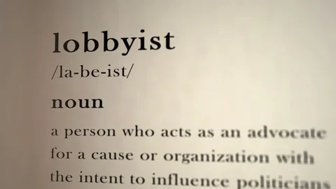 Lobbyist Definition 動画素材 92033139
