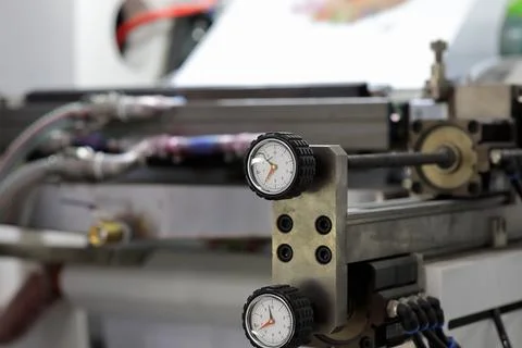 Lobe knobs for analog position indicators Foto stock