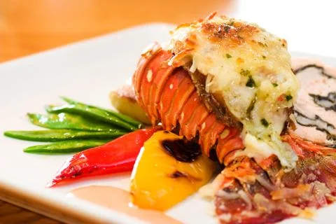 Lobster dinner Stock Photos