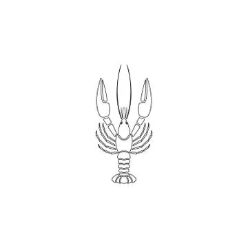 Lobster. flat vector icon Stock Illustration