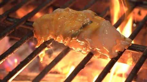 Lobster on grill slow motion Stock Footage 103799704