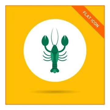 Lobster icon 스톡 일러스트