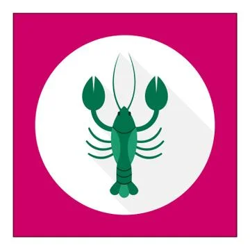 Lobster icon 스톡 일러스트