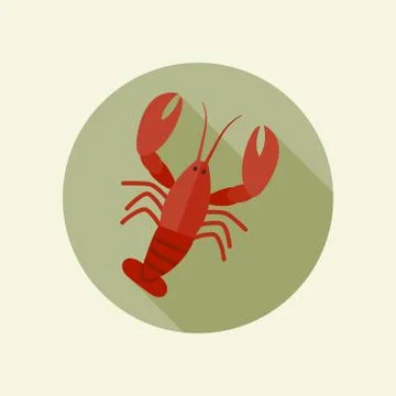 Lobster icon Stock Illustration