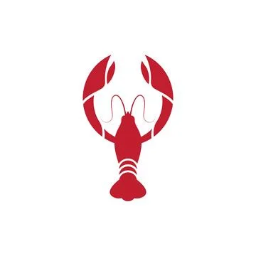 Lobster logo design Illustration