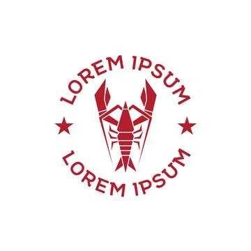 Lobster Logo Illustrazione stock