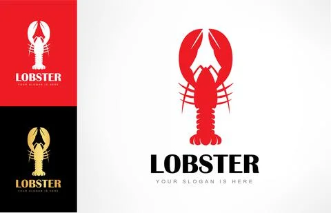 Lobster logo vector. Seafood design Stock Illustration