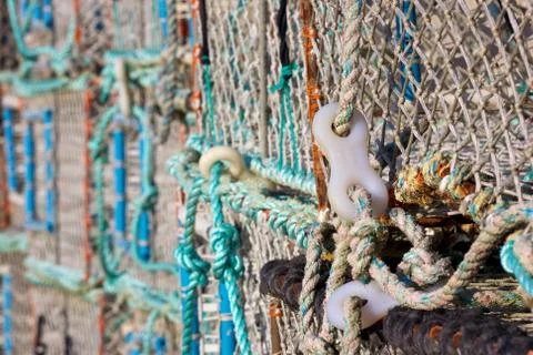 Lobster Nets Stock Photos