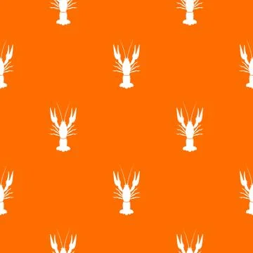Lobster pattern seamless Illustrazione stock