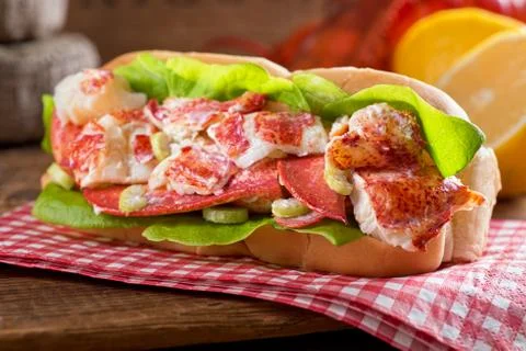 Lobster roll Stock Photos