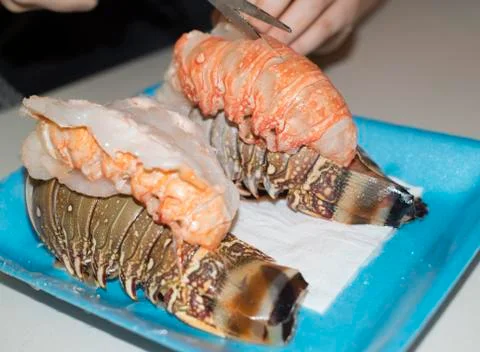 Lobster tail 스톡 사진