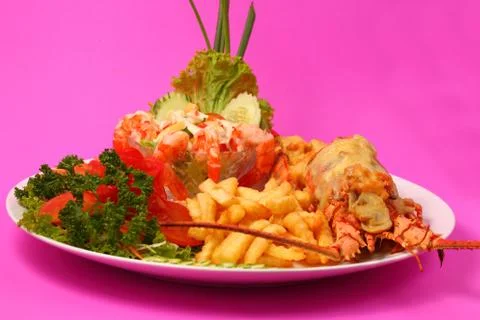 Lobster thermidor Stock Photos