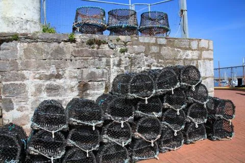 Lobster traps 스톡 사진