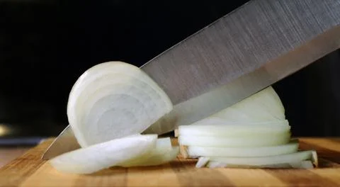 Lobules of onion Stock Photos