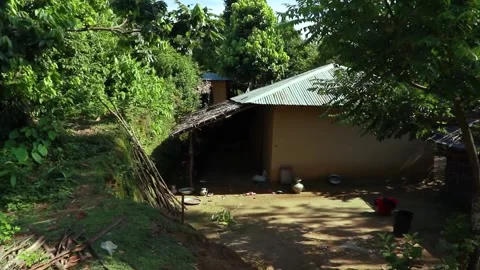 A local aboriginal mud house in mountain . Stock Footage 157829891