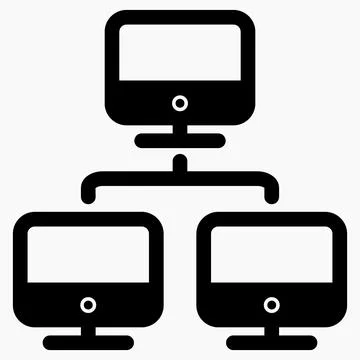 Local area network icon. Stock Illustration
