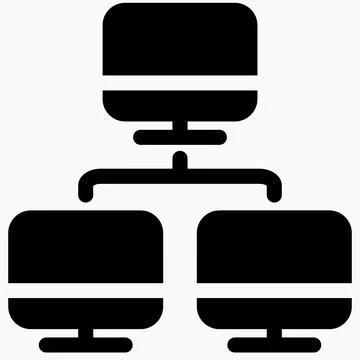 Local area network icon. Stock Illustration