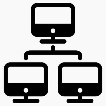 Local area network icon. Stock Illustration