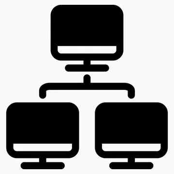 Local area network icon. Stock Illustration