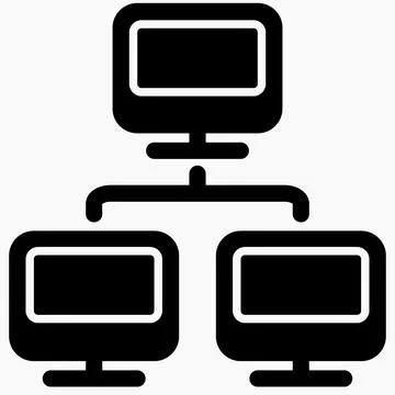 Local area network icon. Stock Illustration