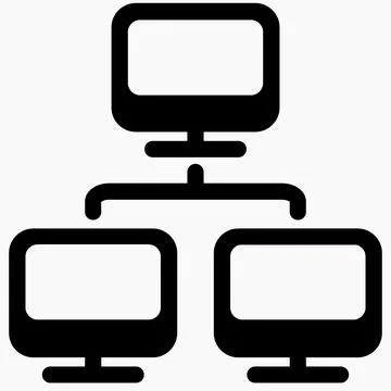 Local area network icon. Stock Illustration