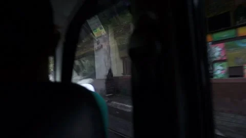 Local Bali Driver from Backseat Stock Footage 200863366