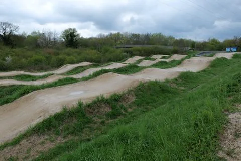 Local BMX track. Stock Photos