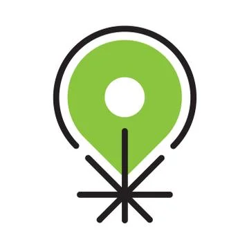 Local cannabis vector icon Stock Illustration