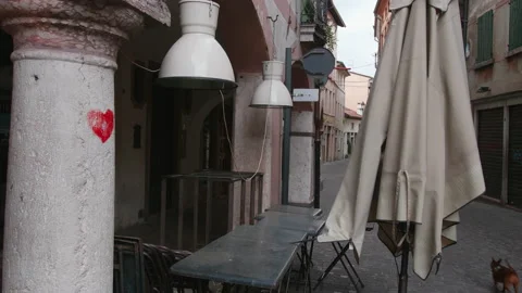 Local closed during the lockdown Stock Footage 130378230