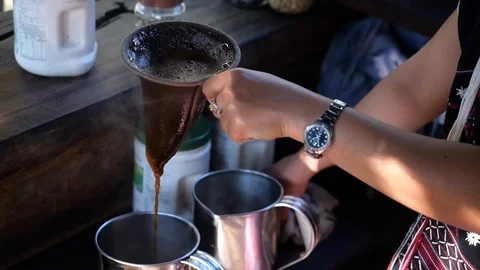 Local coffee1 Stock Footage 128601467