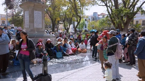 Local communities demonstration in the September 14th central square Stock-Footage 116056323