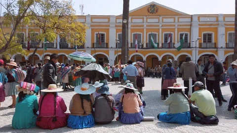 Local communities demonstration in the September 14th central square Stock-Footage 116056965