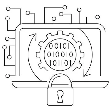 Local Computing icon Illustrazione stock