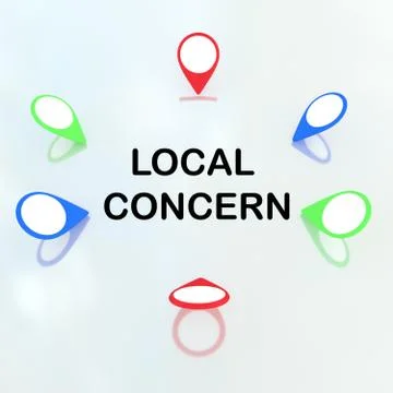 Local Concern concept Stock Illustration