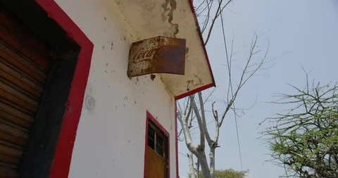Local corner store in the Sirra Madre Oriental Mountain side, Mexico Stock Footage 99126072