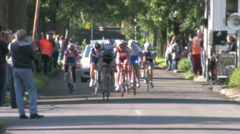 Local cycling event Stock Footage 457765