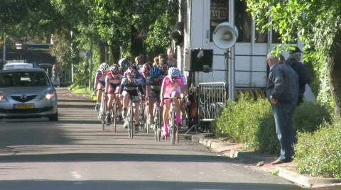 Local cycling event Stock Footage 457794