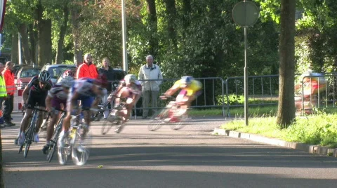 Local cycling event Stock Footage 457816