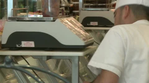 At the local delicatessen (1 of 2) Stock Footage 19699465