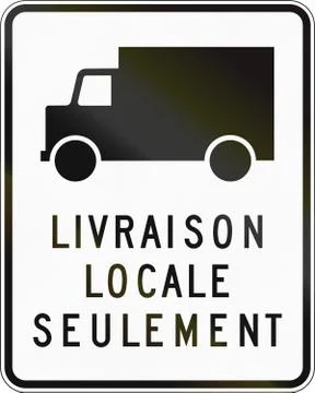 Local Delivery Only in Canada Stock Illustration