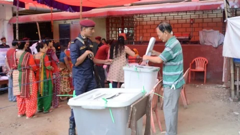  Local Election Nepal Stock Footage 80116272