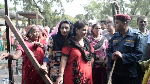  Local Election Nepal Stock Footage 80116318
