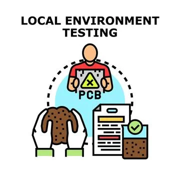 Local environment testing for soil contamination concept イラスト素材