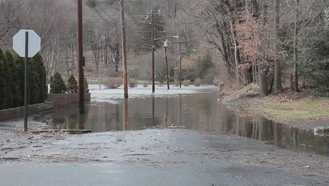 Local Flooding Stock Footage 2905635