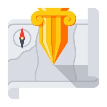 Local History Icon Stock Illustration