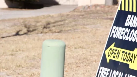 Local home foreclosure Stock Footage 1060228