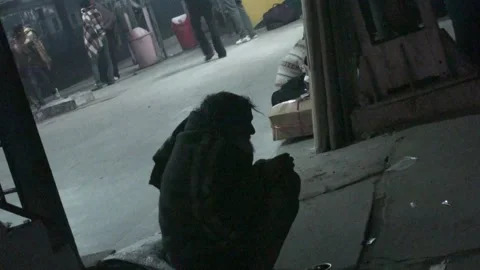 Local Man On An Indian Railways Train Platform In India Stock Footage 159166620